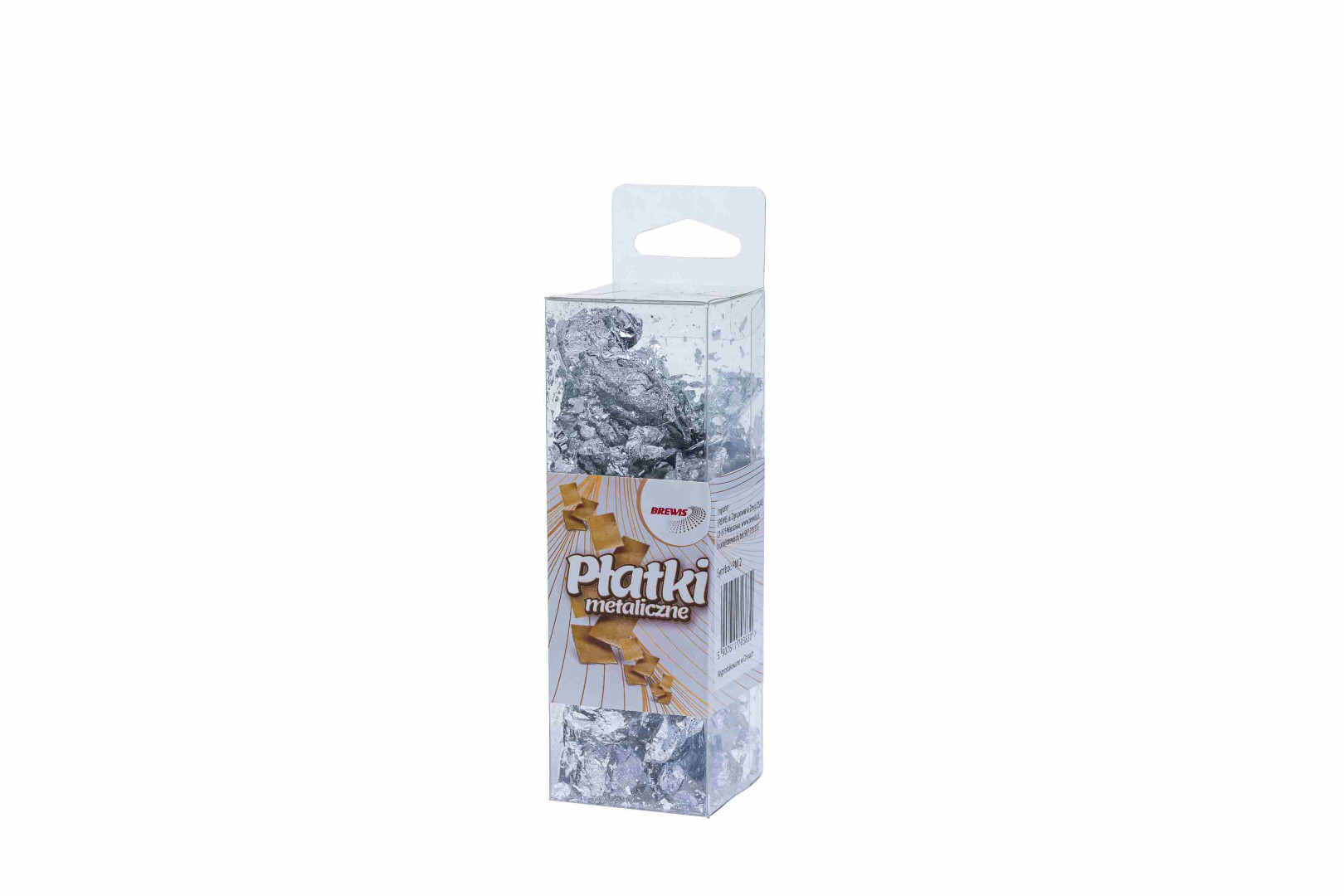 Płatki metaliczne PM2 srebrne Brewis